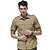 billiga T-tröjor och skjortor-Herr Vandringsskjorta Utomhus UV-resistent Andningsfunktion Snabb tork Svettavvisande Skjorta Överdelar Camping Jakt Klättring Armégrön Khaki grön M L XL XXL XXXL / Multi Pocket