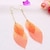 cheap Earrings-Women&#039;s Drop Earrings 3D Leaf Ladies Stylish Simple Earrings Jewelry Light Orange For Daily 1 Pair