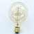 abordables Ampoules incandescentes-1pc ampoules edison vintage avec filament en spirale 40w dimmable e27 g95 rond globe grand antique lumière dorée finition design industriel ambre