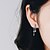 cheap Earrings-Women&#039;s Clear Cubic Zirconia Ear Piercing Drop Earrings Dangle Earrings Long Crossover Star Ladies Elegant Korean Sweet Platinum Plated Imitation Diamond S925 Sterling Silver Earrings Jewelry Silver