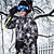 billige Skitøj-Wild Snow Herre Skijakke Hold Varm Vindtæt Ski Vintersport Polyester Vinterjakke Toppe Skitøj / Blomster botanik