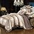 preiswerte 3D-Bettbezüge-Bettbezug-Sets Luxus Seide / Baumwollmischung reaktiven Druck 4 Stück Bettwäsche-Sets /&amp;gt;800 / 4pcs (1 Bettbezug, 1 flaches Blatt, 2 Shams) Königin