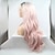 cheap Synthetic Lace Wigs-Synthetic Lace Front Wig Body Wave Kardashian Layered Haircut Lace Front Wig Pink Long Black / Pink Synthetic Hair 24 inch Women&#039;s Women Black Pink Sylvia