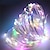 cheap LED String Lights-2pcs 10m LED Fairy String Lights 100LEDs Copper Wire Lights Warm White White Color-changing Waterproof Party Decorative Batteries Powered