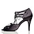 cheap Latin Shoes-Women&#039;s Dance Shoes Latin Shoes Heel Splicing Slim High Heel Black / Performance / Satin / Practice / EU41