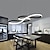 cheap Circle Design-LED Pendant Light 75cm Acrylic Dimmable Chandelier Adjustable Note Design Modern for Home Living Room Lighting ONLY DIMMABLE WITH REMOTE CONTROL