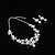cheap Jewelry Sets-Women&#039;s White Crystal Necklace Earrings Set Classic Gypsophila Luxury Rhinestone Earrings Jewelry Silver For Wedding Party 1 set