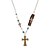 halpa Muotikaulakorut-Women&#039;s Green Turquoise Pendant Necklace Long Cross Ladies Cowboy Punk Hip-Hop Alloy Gold Silver 70 cm Necklace Jewelry 1pc For Gift Night out&amp;Special occasion