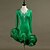 halpa Одежда для латинских танцев-Latin Dance Dresses Women&#039;s Training Spandex / Tulle Crystals / Rhinestones Long Sleeve High Dress