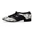 baratos Sapatos Para Dança de Salão &amp; Dança Moderna-Homens Sapatos de Dança Sapatos de Dança Moderna Têni Recortes Salto Grosso Preto-branco