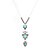 זול שרשרת אופנתית-Women&#039;s Green Turquoise Pendant Necklace Long Ladies Artistic Ethnic Boho Alloy Gold Silver 79 cm Necklace Jewelry 1pc For Gift Going out