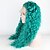 cheap Synthetic Lace Wigs-Synthetic Lace Front Wig Water Wave Loose Curl Free Part Lace Front Wig Long Green Synthetic Hair 18-26 inch Women&#039;s Heat Resistant Synthetic Best Quality Green