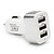 abordables Chargeurs de Voiture-Chargeur pour auto Chargeur USB Multiport 3 Ports USB 2.1 A / 1 A DC 12V-24V pour