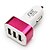 abordables Chargeurs de Voiture-Chargeur pour auto Chargeur USB Multiport 3 Ports USB 2.1 A / 1 A DC 12V-24V pour