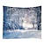 abordables paisaje tapiz-Navidad Papá Noel fiesta navideña gran tapiz de pared arte decoración manta foto fondo colgante hogar dormitorio sala decoración árbol de Navidad muñeco de nieve alce copo de nieve vela regalo