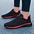 cheap Men&#039;s Sneakers-Men&#039;s Comfort Shoes Tissage Volant Spring &amp; Summer Sporty / Casual Sneakers Running Shoes / Walking Shoes Color Block Black / Black / Red / Black / Green / Outdoor / Light Soles