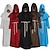 cheap Historical &amp; Vintage Costumes-Pastor Cosplay Costume Cloak Masquerade Men&#039;s Adults&#039; One Piece Halloween Masquerade Festival / Holiday Woolen Red / Blue / White Men&#039;s Easy Carnival Costumes Simple Solid Colored / Leotard / Onesie
