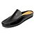 abordables Mules Homme-Homme Sabots et mules Mocassins Quotidien Cuir Nappa Blanche Noir Marron Automne