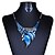 cheap Jewelry Sets-Women&#039;s Clear Burgundy Cubic Zirconia Drop Earrings Bib necklace Trace Leaf Ladies Stylish Romantic Elegant Earrings Jewelry Red / Green / Blue For Wedding Gift 1 set