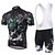 cheap Men&#039;s Clothing Sets-XINTOWN Short Sleeve Cycling Jersey with Bib Shorts Black Bike Bib Shorts Jersey Clothing Suit Breathable 3D Pad Quick Dry Ultraviolet Resistant Limits Bacteria Winter Sports Elastane Fashion Road