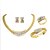 preiswerte Schmucksets-Damen Brautschmuck Sets Klassisch damas Luxus Einzigartiges Design Modisch Strass vergoldet Ohrringe Schmuck Gold Für Party Geschenk