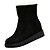 ieftine Ghete de Damă-Women&#039;s Boots Snow Boots Daily Solid Colored Mid Calf Boots Winter Low Heel Casual PU Loafer Camel Black Yellow