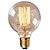 voordelige Gloeilamp-1pc vintage edison bollen met spiraalvormige gloeidraad 40w dimbaar e27 g95 ronde bol groot antiek licht gouden afwerking industrieel ontwerp barnsteen