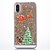 cheap iPhone Cases-Case For Apple iPhone XS / iPhone X / iPhone 8 Plus Flowing Liquid / Transparent / Pattern Back Cover Christmas Hard PC