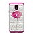 abordables Carcasas Samsung-Funda Para Samsung Galaxy J7 Prime / J7 Perx / J7 (2018) Diamantes Sintéticos / Diseños Funda Trasera Flor Dura Cuero de PU