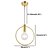 cheap Island Lights-1-Light Northern Europe Modern Electroplated Pendant lighting Ceiling Mini Chandelier Hanging Lamp 1 Lights Fixture Flush Mount