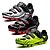 abordables Chaussures de cyclisme-SANTIC Chaussures VTT Vélo tout terrain Nylon Respirable Antidérapant Ultra léger (UL) Cyclisme Noir / Blanc Noir / Rouge vert fluorescent Homme Chaussures Vélo / Chaussures de Cyclisme / Scratch