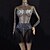 billige Exotické taneční oblečení-Exotic Dancewear Dress Crystals / Rhinestones Women&#039;s Performance Long Sleeve Spandex