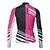 abordables Ropa de ciclismo para mujer-ILPALADINO Mujer Manga Larga Maillot de Ciclismo Invierno Vellón Elastán Fucsia Bicicleta Camiseta / Maillot Cima Ciclismo de Montaña Ciclismo de Pista Mantiene abrigado Forro Polar Resistente a los