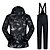 cheap Ski Wear-Men&#039;s Ski Jacket with Pants Thermal / Warm Waterproof Windproof Skiing Camping / Hiking Snowboarding 100% Polyester Windbreaker Bib Pants Ski Wear / Winter