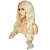 cheap Synthetic Lace Wigs-Synthetic Wig Synthetic Lace Front Wig Wavy Body Wave Middle Part Lace Front Wig Blonde Long Bleach Blonde#613 Synthetic Hair 24 inch Women&#039;s Soft Adjustable Heat Resistant Blonde Modernfairy Hair
