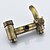 olcso Csaptelepek zuhanyzóhoz-Zuhany csaptelep - Hagyományos Antik bronz Zuhany rendszer Kerámiaszelep Bath Shower Mixer Taps / Bronz / Egy fogantyú három lyuk