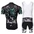 cheap Men&#039;s Clothing Sets-XINTOWN Short Sleeve Cycling Jersey with Bib Shorts Black Bike Bib Shorts Jersey Clothing Suit Breathable 3D Pad Quick Dry Ultraviolet Resistant Limits Bacteria Winter Sports Elastane Fashion Road