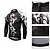 baratos Conjuntos de Roupa de Homem-XINTOWN Homens Manga Longa Camisa com Calça Bretelle Preto Moto Calças Camisa / Roupas Para Esporte Tights Bib Respirável Tapete 3D Tiras Refletoras Bolso Traseiro Redutor de Suor Inverno Esportes