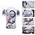 cheap Women&#039;s Cycling Clothing-XINTOWN Men&#039;s Cycling Jersey Short Sleeve Bike Jersey Top with 3 Rear Pockets Mountain Bike MTB Road Bike Cycling Breathable Ultraviolet Resistant Quick Dry White Floral Botanical Elastane Lycra