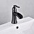 رخيصةأون حنفيات مغاسل الحمام-بالوعة الحمام الحنفية - Standard أسود في وسط التعامل مع واحد ثقب واحدBath Taps
