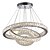 cheap Circle Design-3 Rings 80 cm Crystal LED Chandelier Metal Circle Electroplated Modern Contemporary 110-120V 220-240V