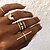 Χαμηλού Κόστους Μοδάτο Δαχτυλίδι-Δαχτυλίδι για τη μέση των δαχτύλων Ρετρό Χρυσό Ασημί Ρητίνη Κράμα Cruce κυρίες Βίντατζ Πανκ 6 τεμ / Γυναικεία / Σετ δαχτυλιδιών
