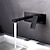 preiswerte an der Wand montiert-Waschbecken Wasserhahn - Standard / Wand Lackierte Oberflächen Wandmontage Einzigen Handgriff Zwei LöcherBath Taps