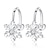 cheap Earrings-1 Pair Clip on Earring Women&#039;s Christmas Daily Classic Rhinestone Alloy Snowflake