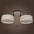 ieftine Montaj Flush &amp; Semi Flush-1-lumina 58 (23 &quot;) mini stil flush lumini de montaj metalic acrilic crom modern contemporan 110-120v / 220-240v / e26 / e27