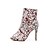 olcso Tánccsizmák-Női Dance Shoes PU Tánccipők Virág Szandál Slim High Heel Személyre szabható Piros / Fehér / Teljesítmény