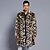 cheap Faux Fur Wraps-Long Sleeve Coats / Jackets Faux Fur Wedding / Party / Evening Men&#039;s Wraps With Leopard Print