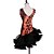 economico Abbigliamento balli latino-americani-Latin Dance Dresses Women&#039;s Training Spandex / Tulle Crystals / Rhinestones Long Sleeve High Dress