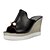 halpa Naisten pistokkaat-Women&#039;s Sandals Wedge Sandals Daily Summer Wedge Heel PU Black White Pink