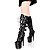 cheap Women&#039;s Boots-Women&#039;s Boots Knee High Boots Fashion Boots Stiletto Heel Round Toe Classic Party &amp; Evening Buckle PU Knee High Boots Winter Black